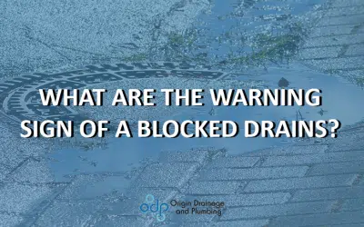 What are the warning signs of a Blocked Drain?